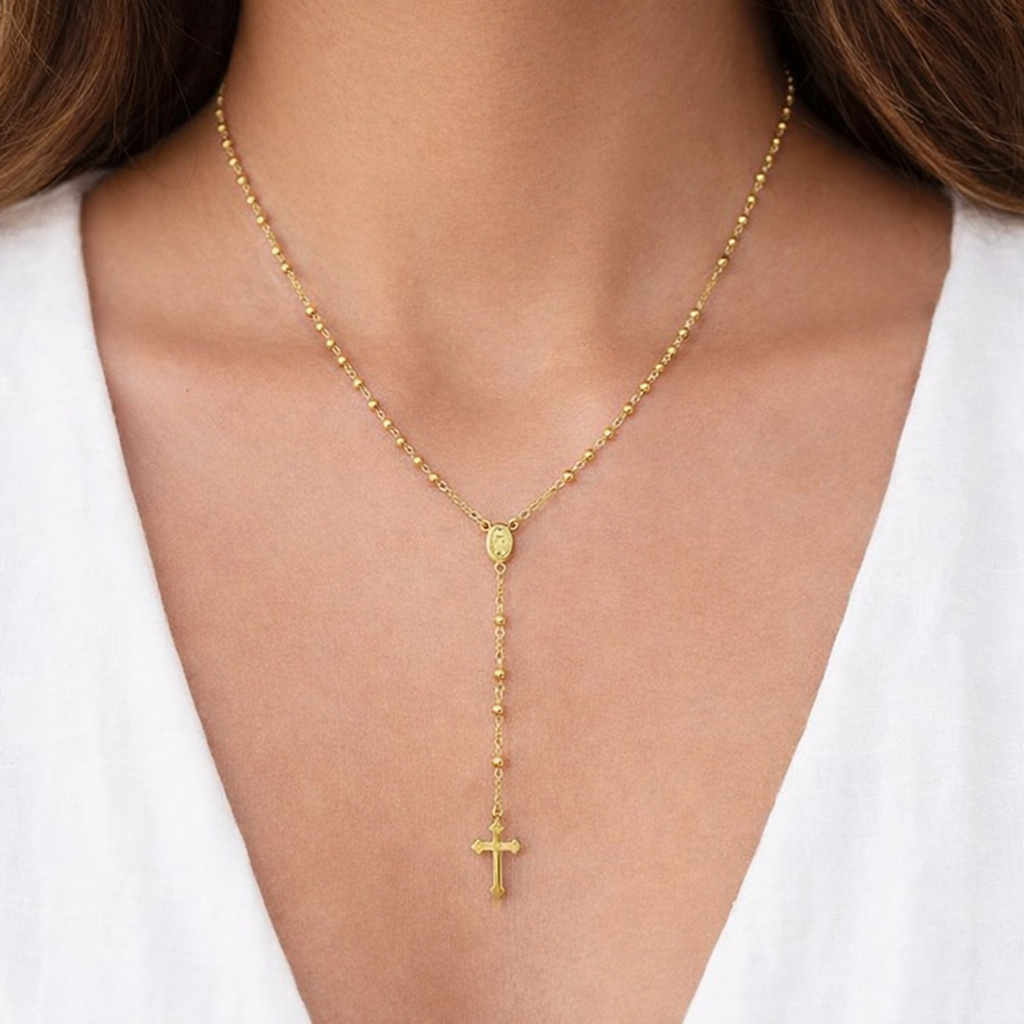 serenity rosary lariat