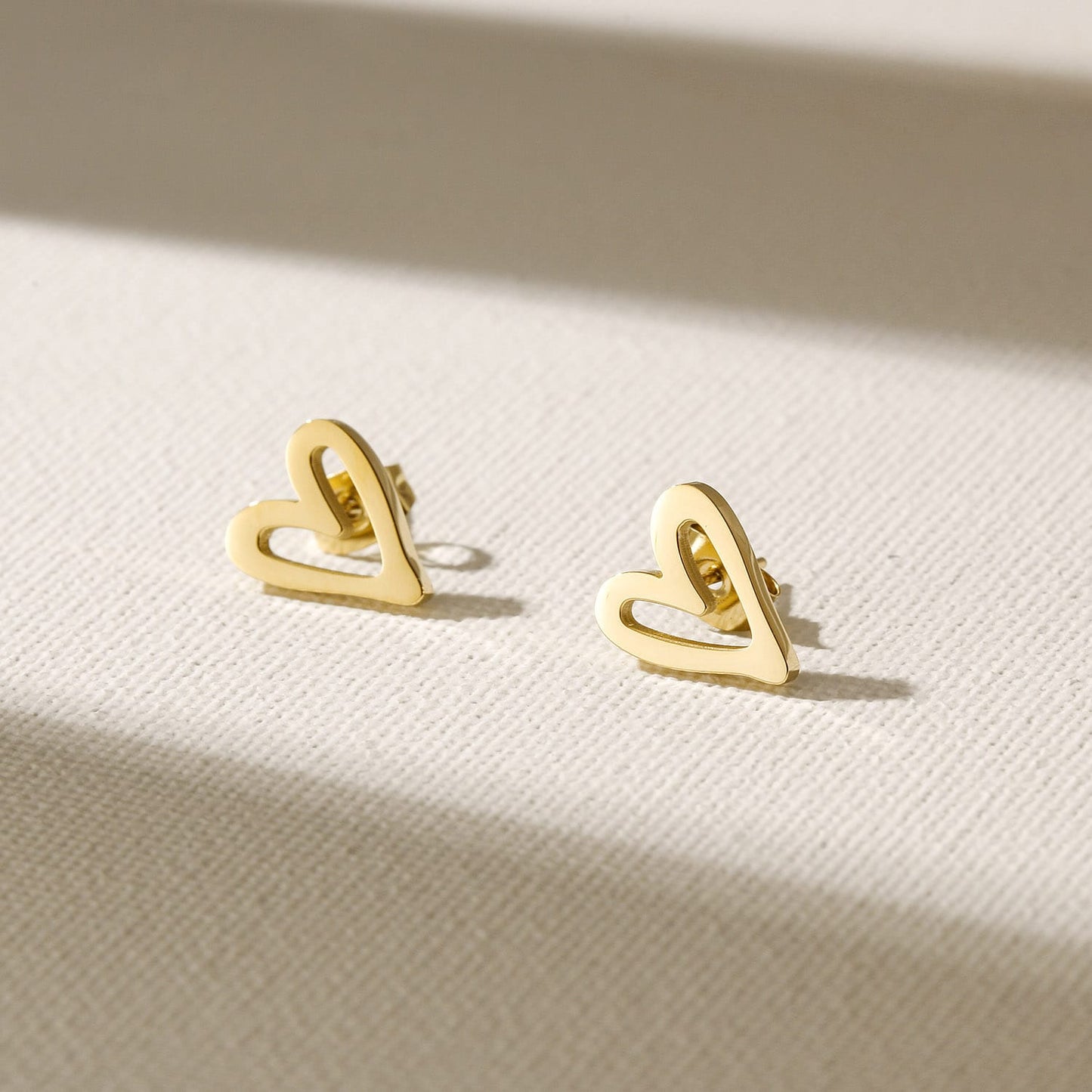 aurora heart earrings