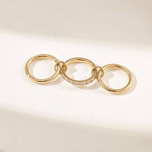 katerina interlocked triple linked ring