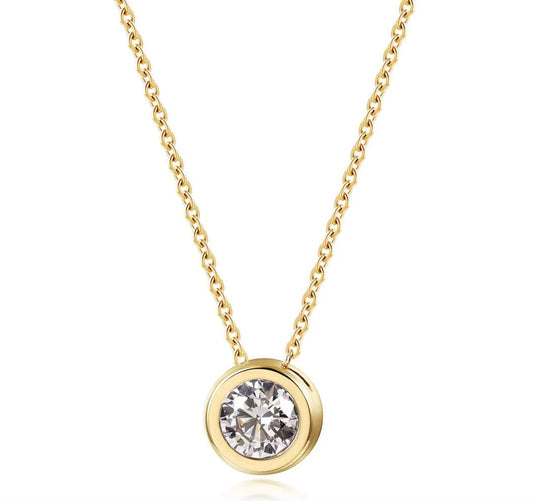 cia bezel pendant necklace