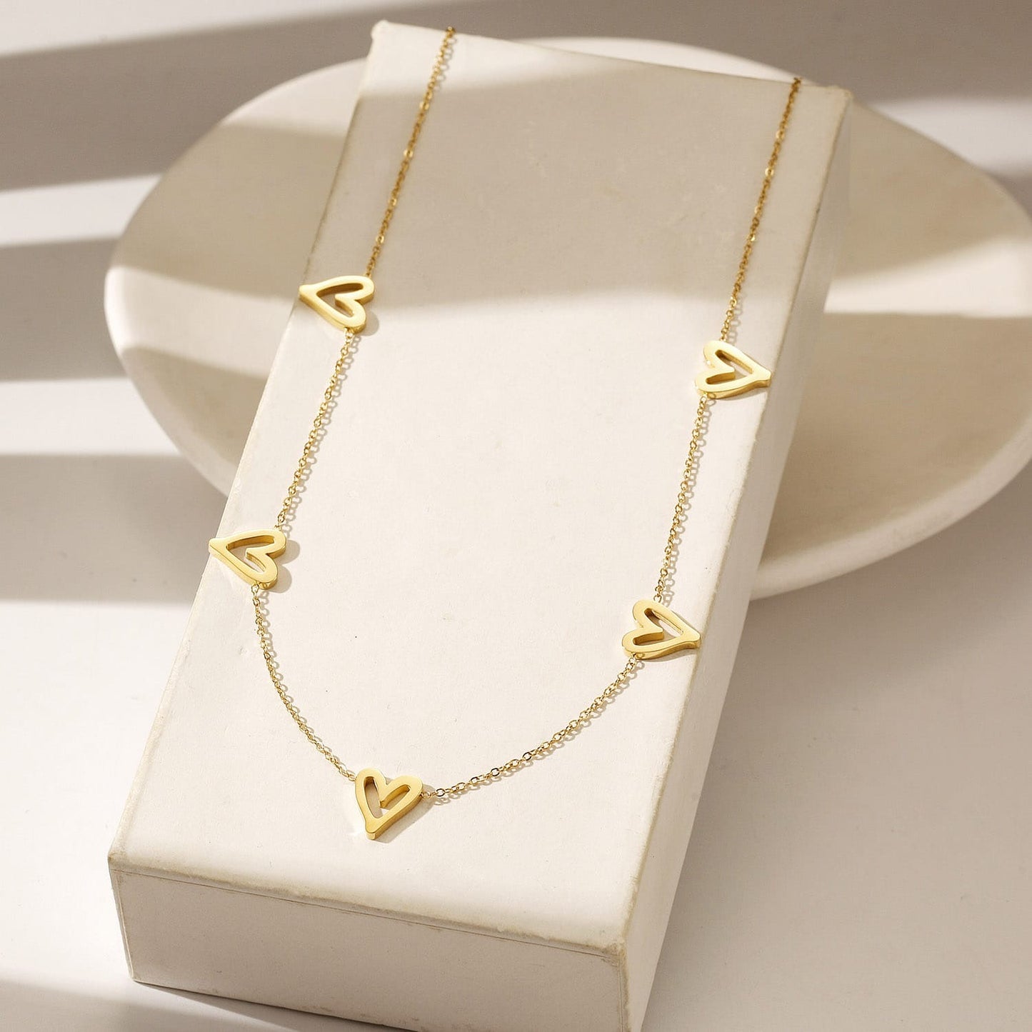 aurora heart necklace