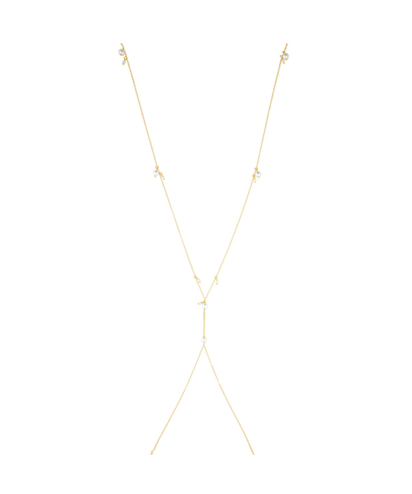 presley pearl body chain