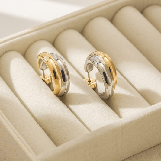 teresa double hoop earrings