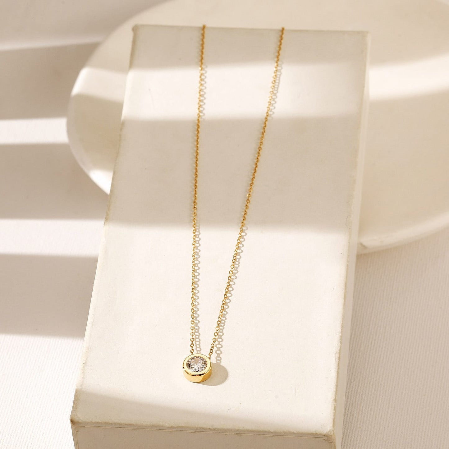 cia bezel pendant necklace