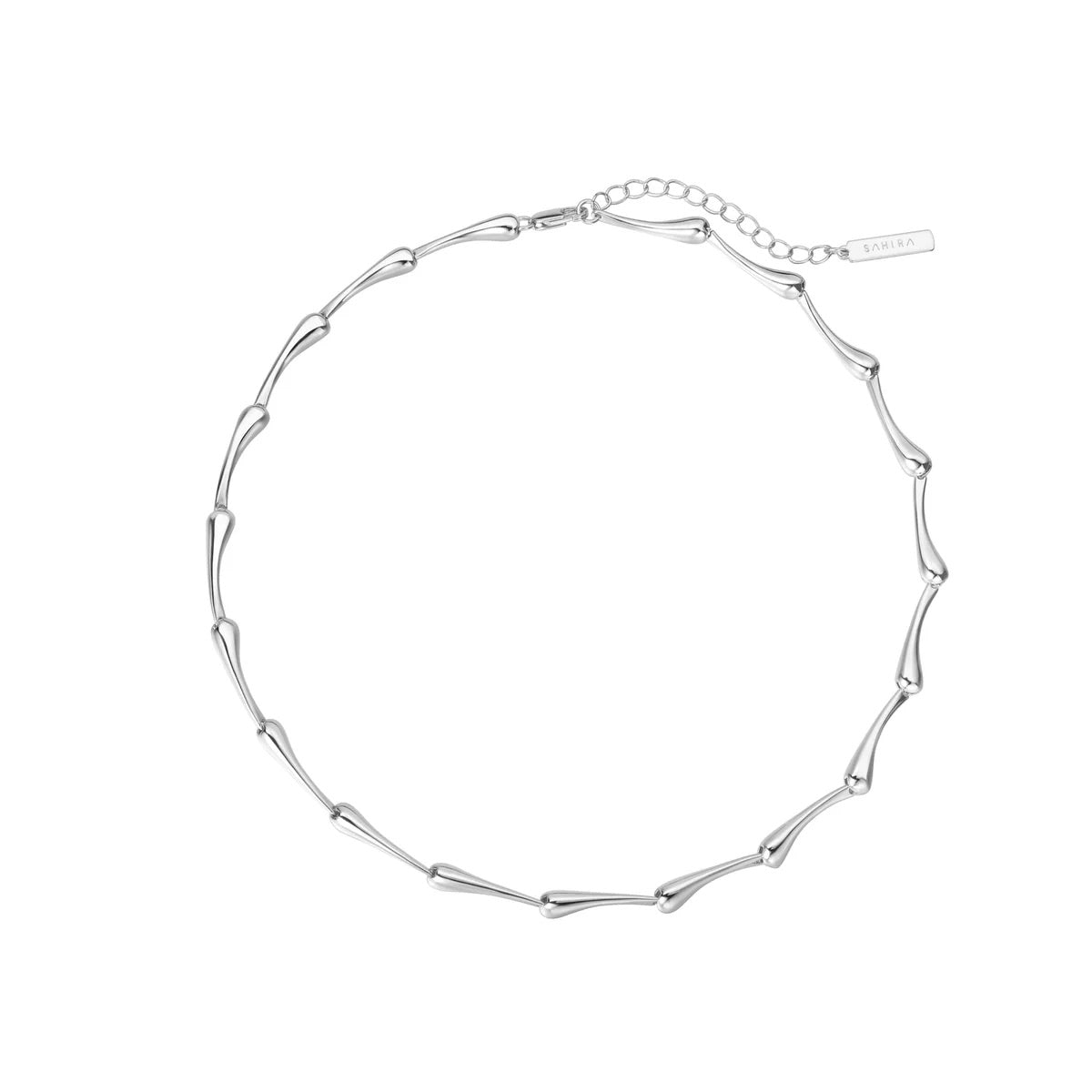 reina teardrop link necklace