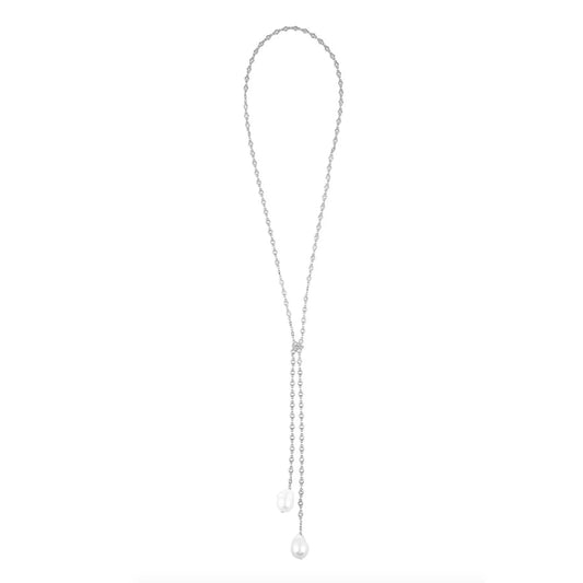 clarissa baroque pearl drop necklace