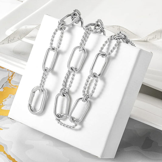 adriana chain bracelet and necklace set
