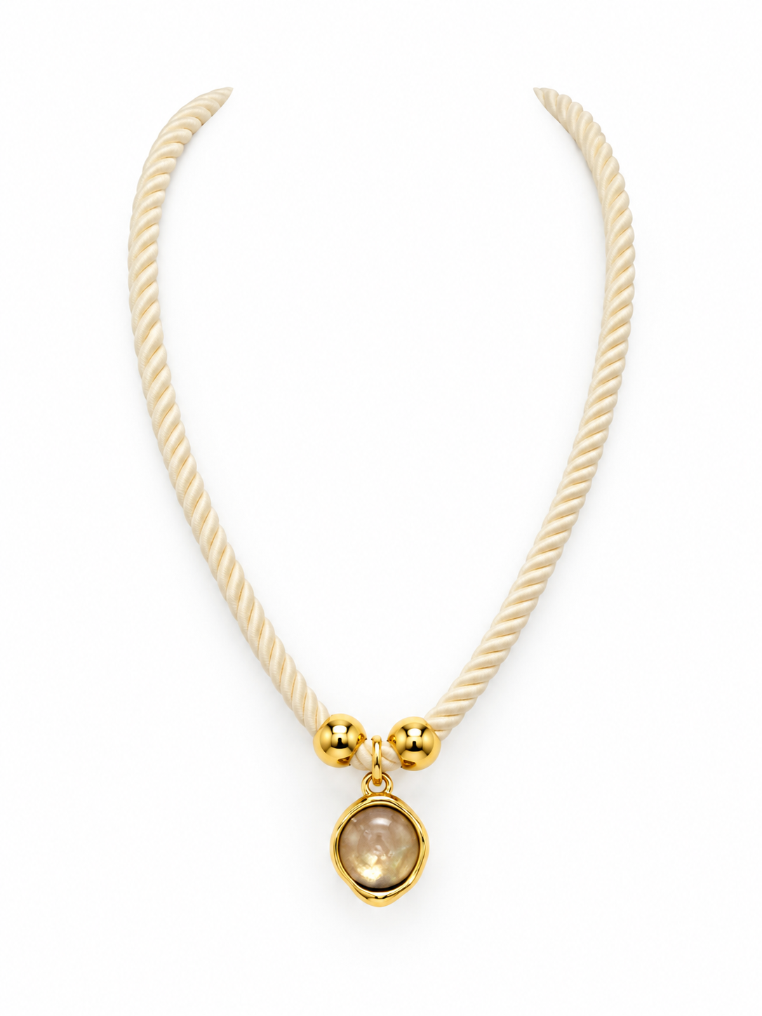 gia cord stone necklace