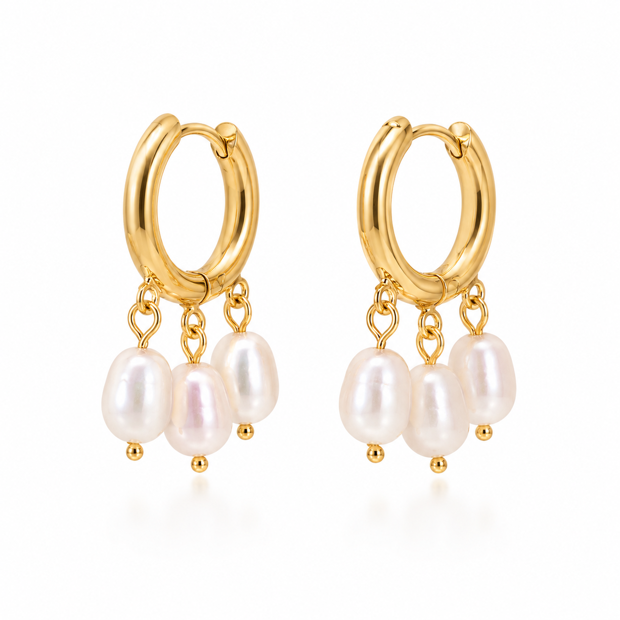 lumi trio pearl hoop