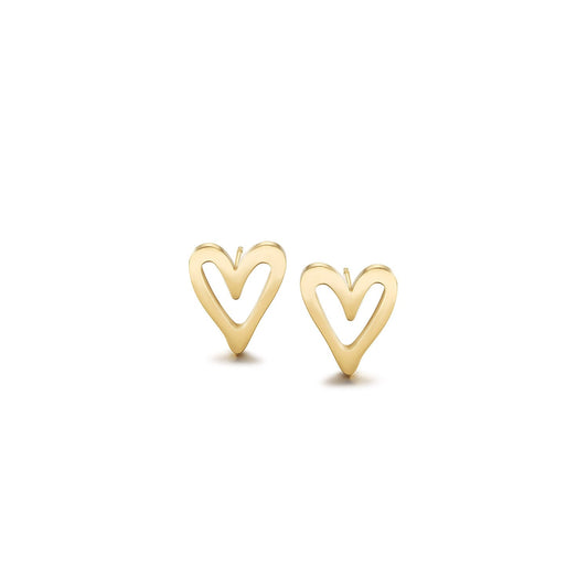 aurora heart earrings