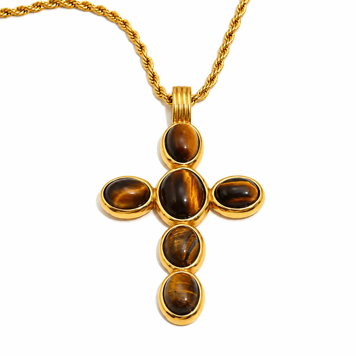 carmel tiger eye cross