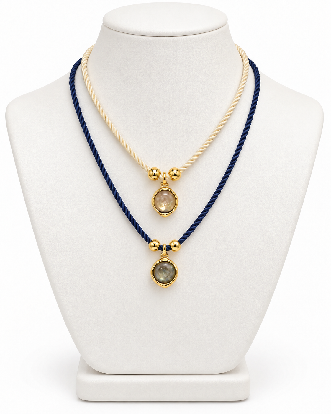 gia cord stone necklace
