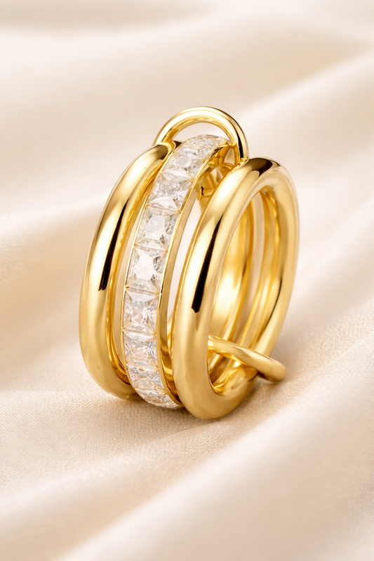 katerina interlocked triple linked ring