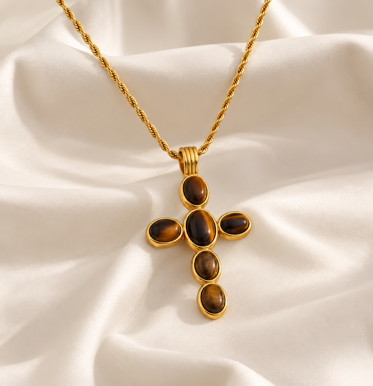 carmel tiger eye cross