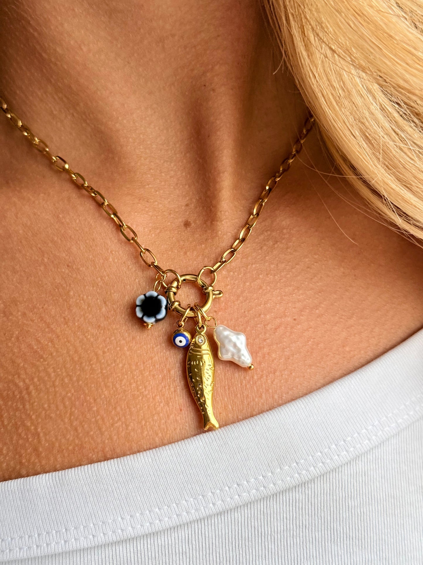 lulu charm necklace