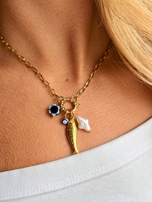 lulu charm necklace