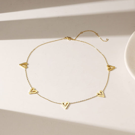 aurora heart necklace