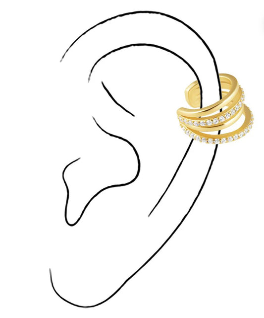 layla pavé ear cuff