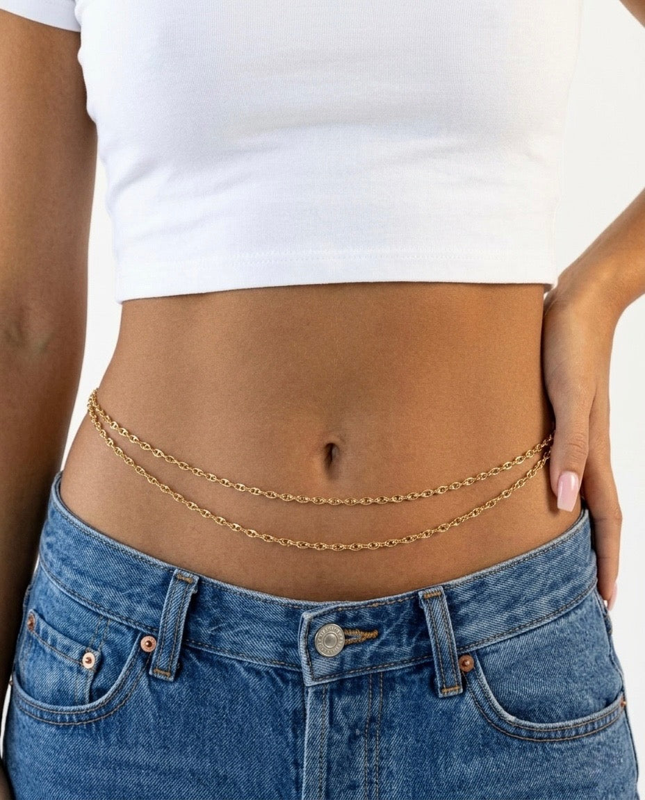 gigi mini coffee bean belly chain