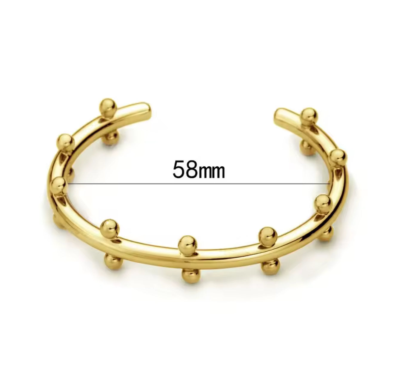 halo studded cuff