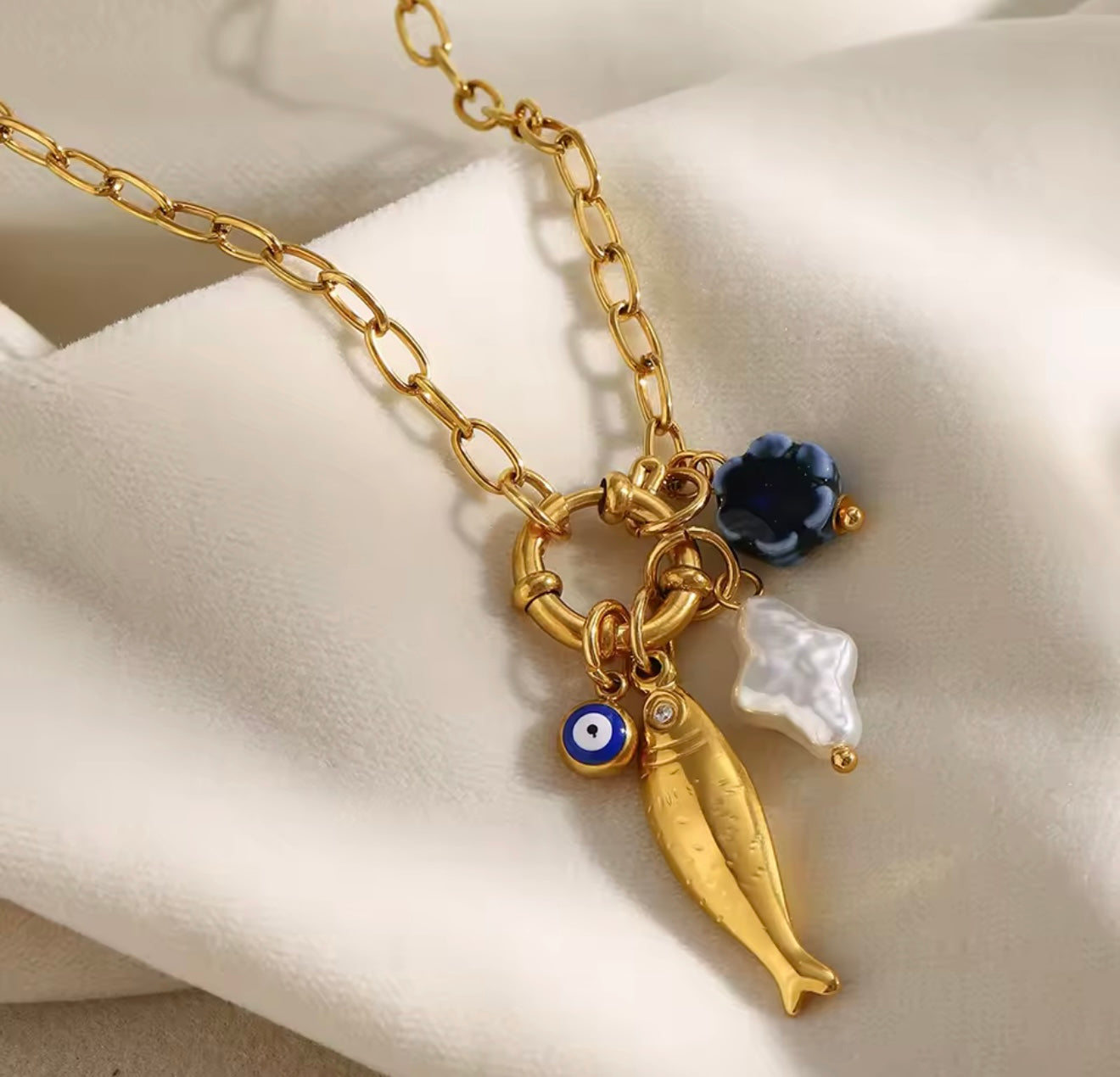 lulu charm necklace