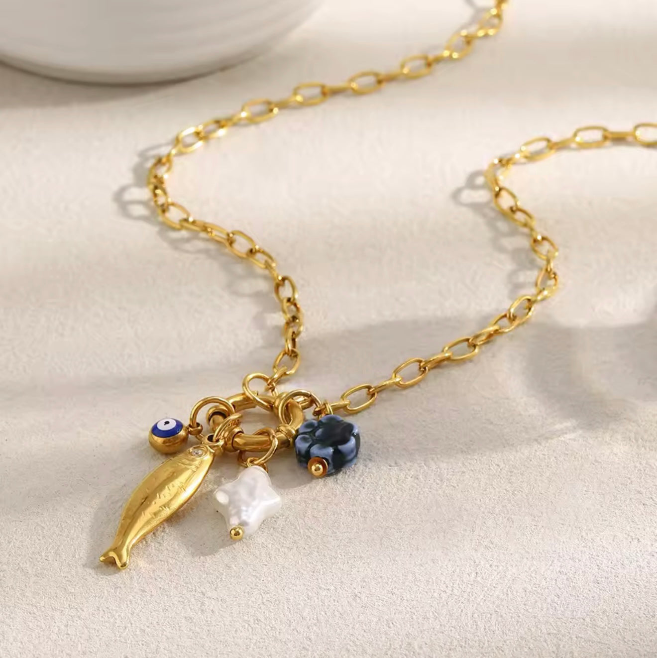 lulu charm necklace