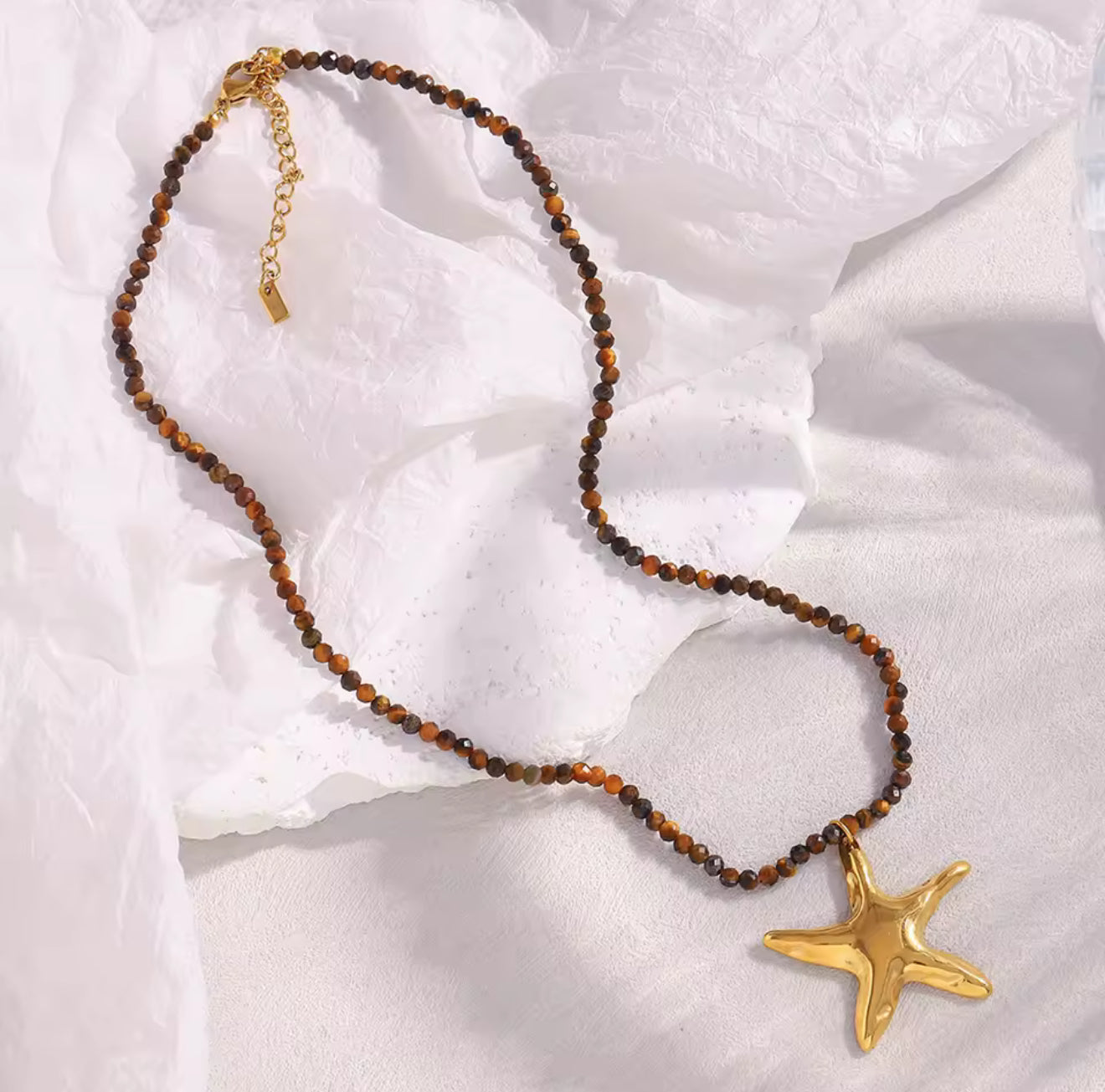 kiki starfish beaded necklace