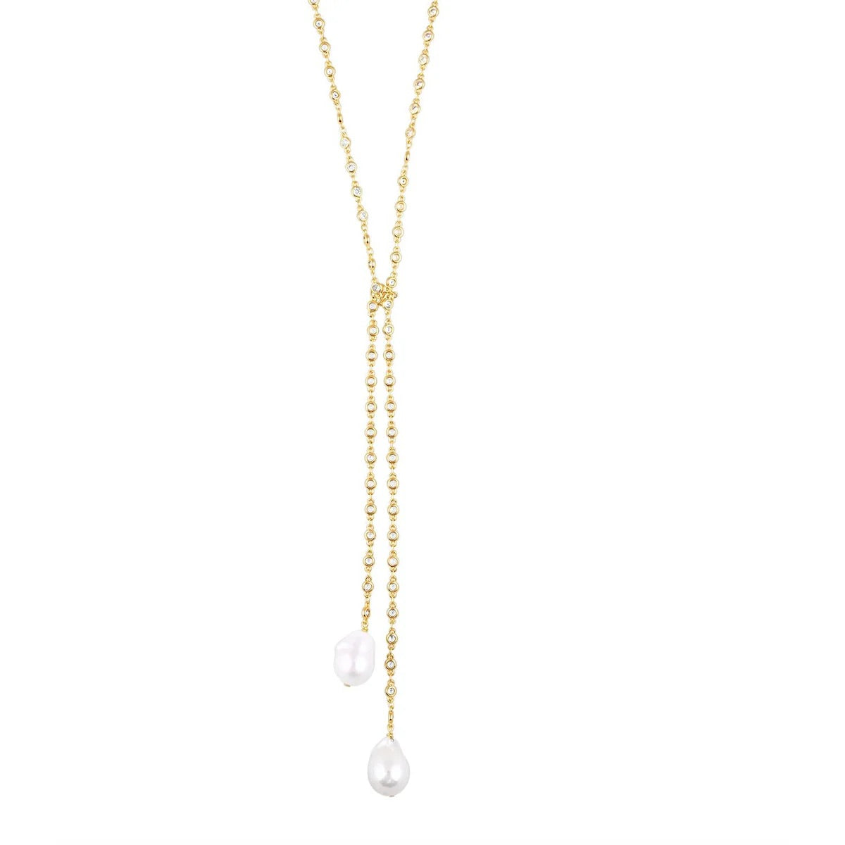 clarissa baroque pearl drop necklace