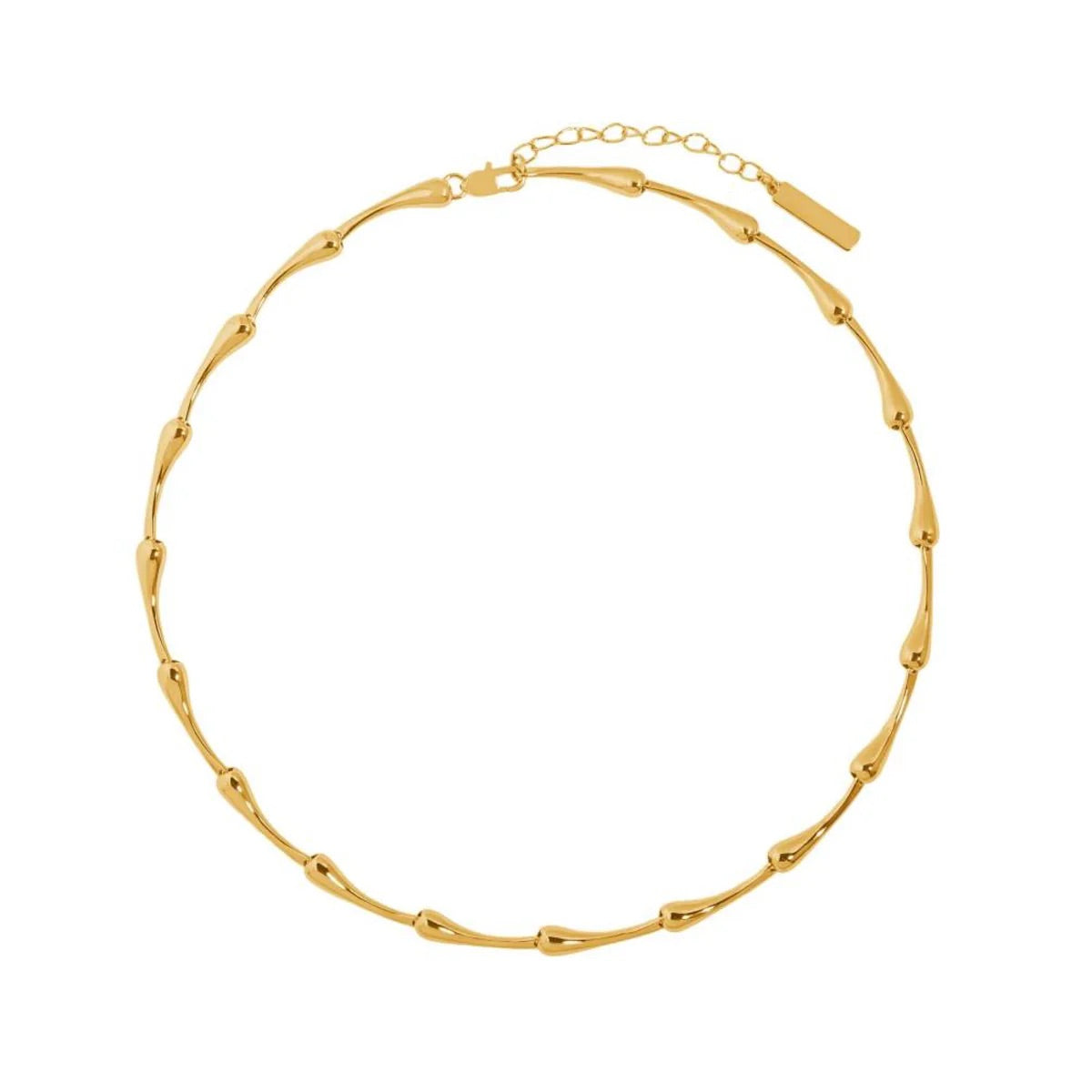 reina teardrop link necklace