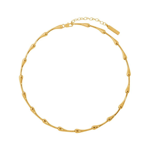 reina teardrop link necklace