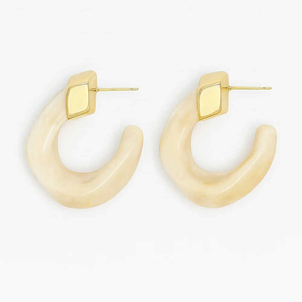 mara swirl hoop earrings