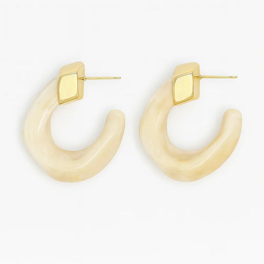 mara swirl hoop earrings