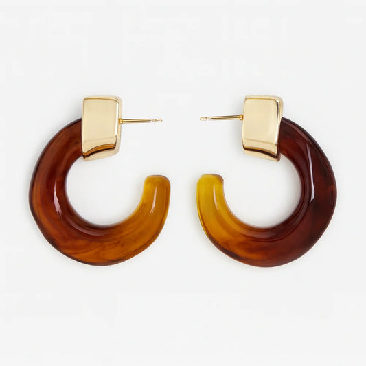 mara swirl hoop earrings
