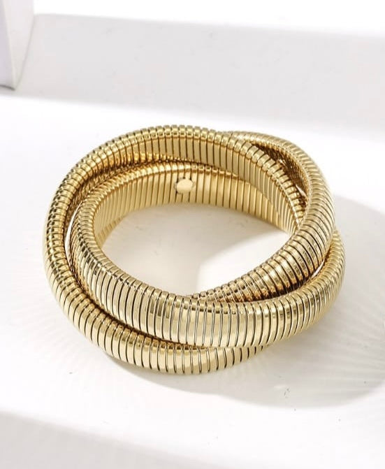 kayla triple rolling bangle