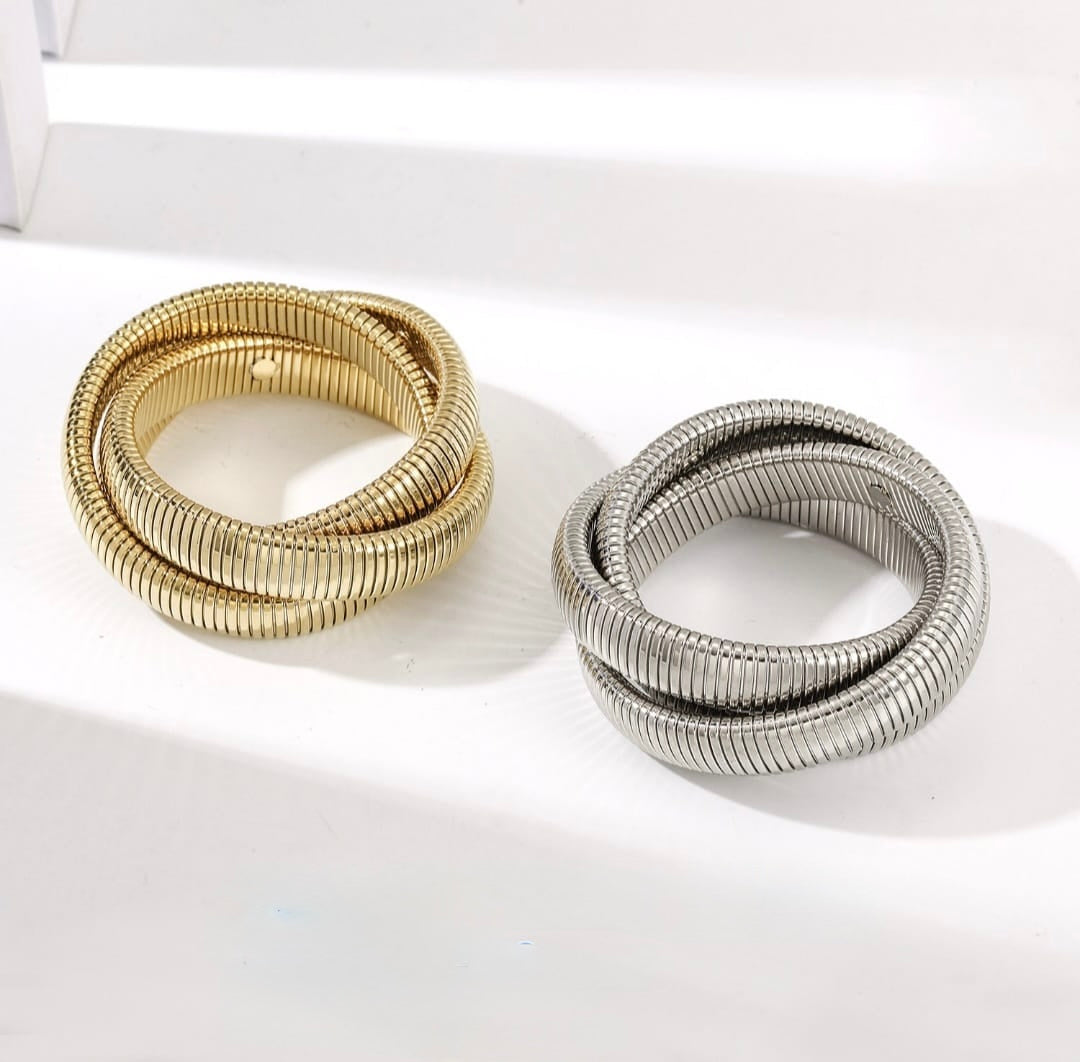 kayla triple rolling bangle