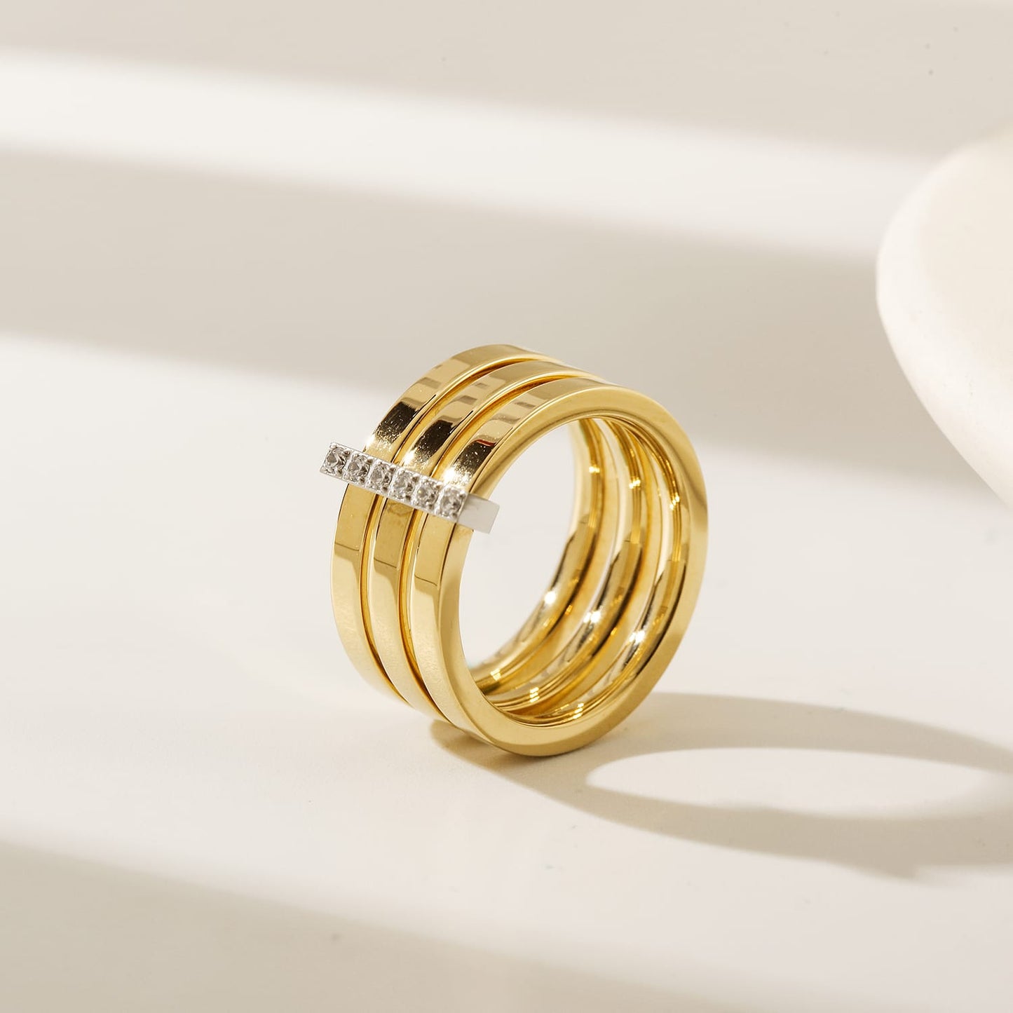 brooke stacked pavé ring