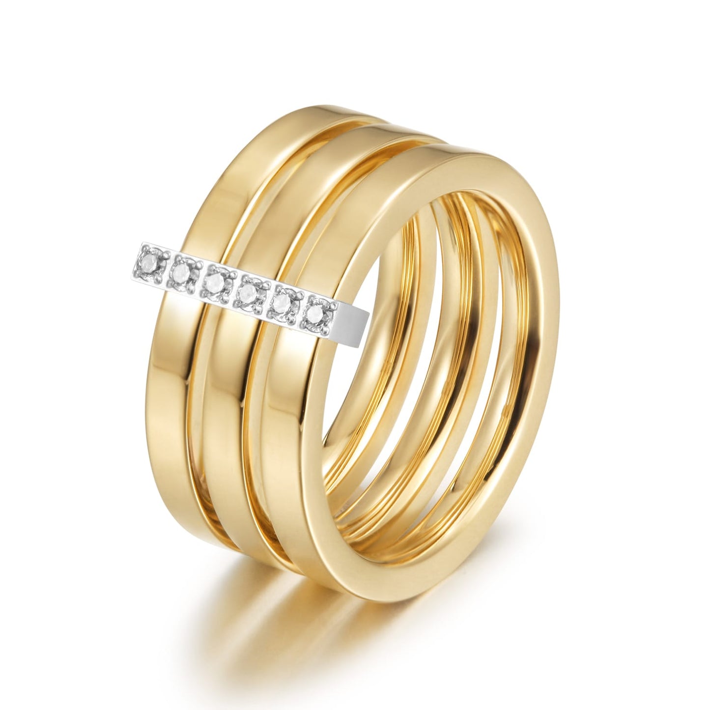 brooke stacked pavé ring