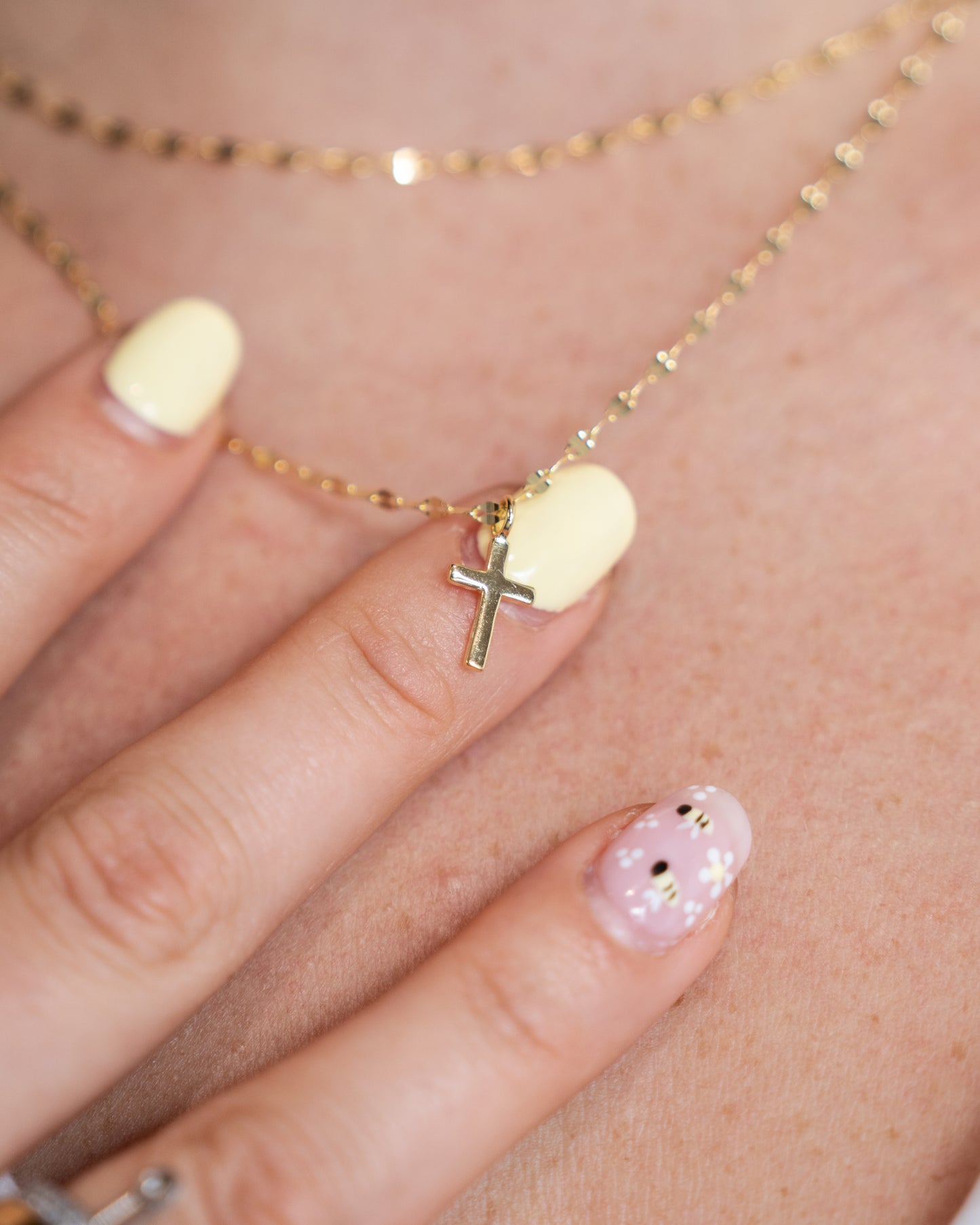 faith layered cross necklace